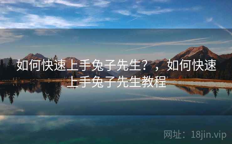 如何快速上手兔子先生？，如何快速上手兔子先生教程