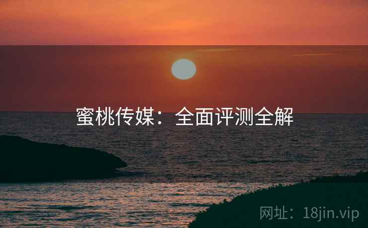 蜜桃传媒：全面评测全解